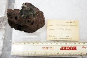Pyrolusite crystals on Hornstone