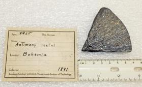 Antimony, radiating crystals