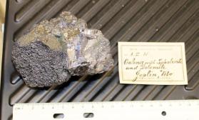 Pitted Galena with Marcasite coating and minor Sphalerite