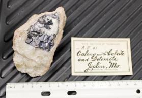 Galena with Calcite and Dolomite
