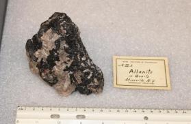 Allanite in Quartz