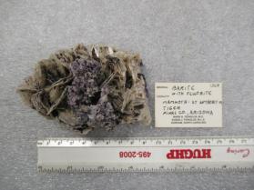Barite with Fluorite